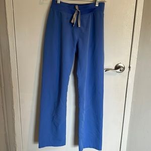 Figs XS ceil blue Livingston scrub pants